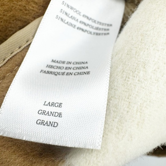 Rails Jaro Coat Ivory Camel Buffalo Check Wool Blend Size L NWT - Picture 12 of 14